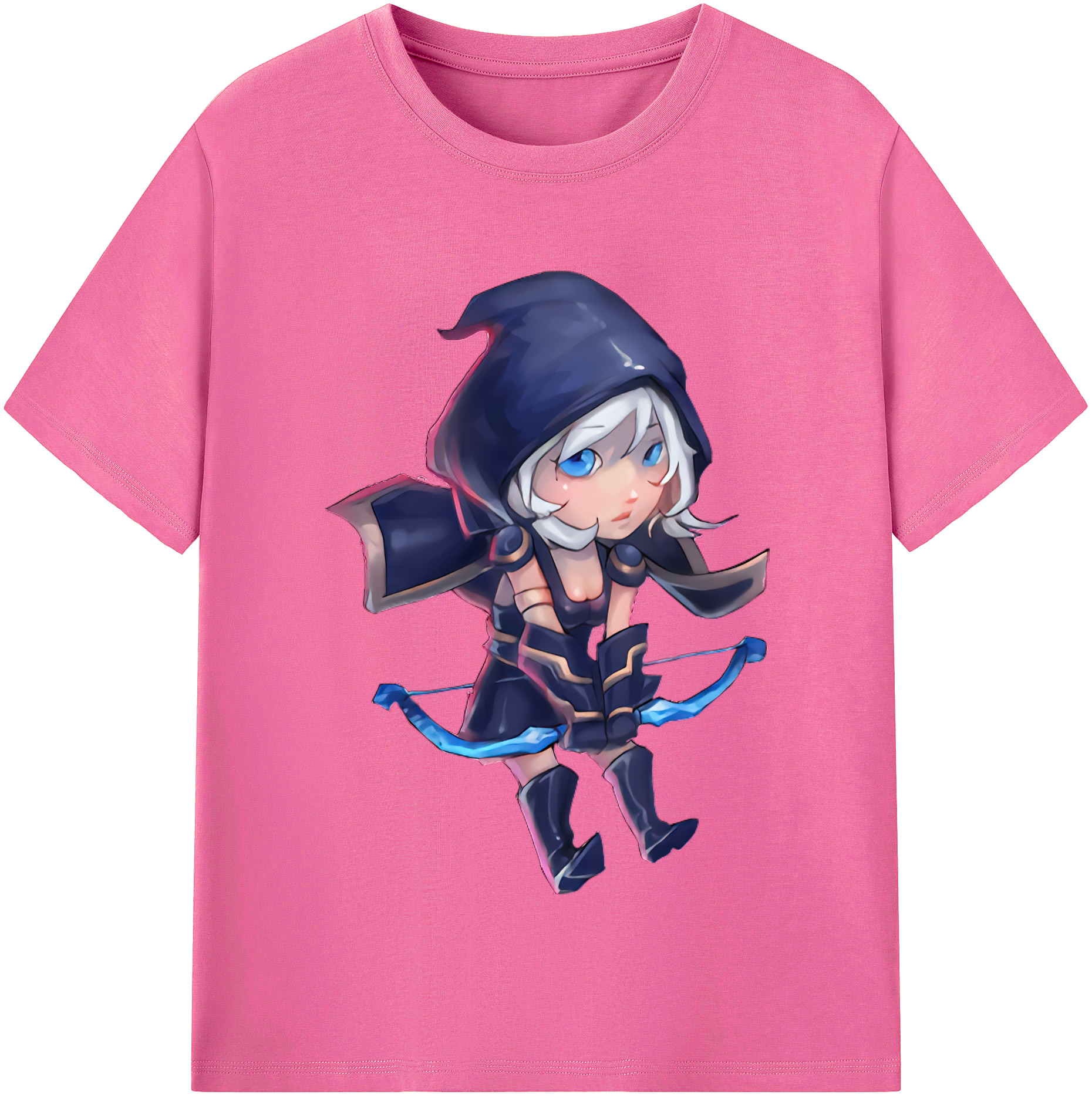 （画像用） リーグ・オブ・レジェンド League of Legends LOL レディースカジュアルプリントTシャツ（綿100％）